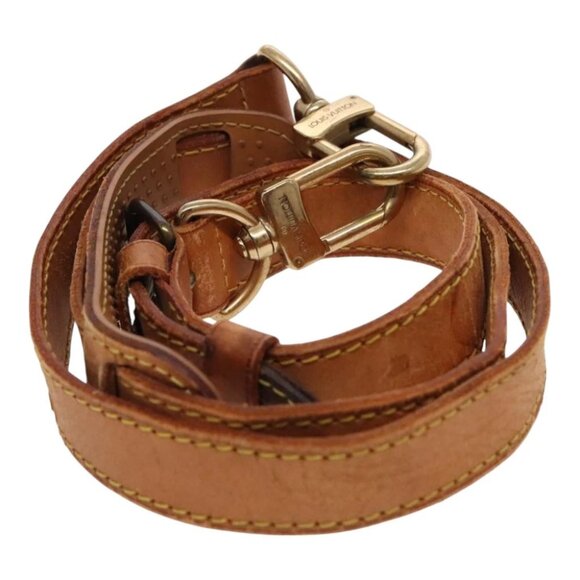 LOUIS VUITTON Adjustable Shoulder Strap Leather 36.6""""-44.1"""" Beige Auth... - Picture 8 of 12